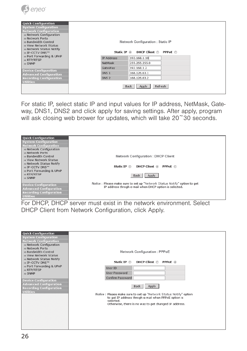 Eneo PTB-1125F075 User Manual | Page 26 / 76