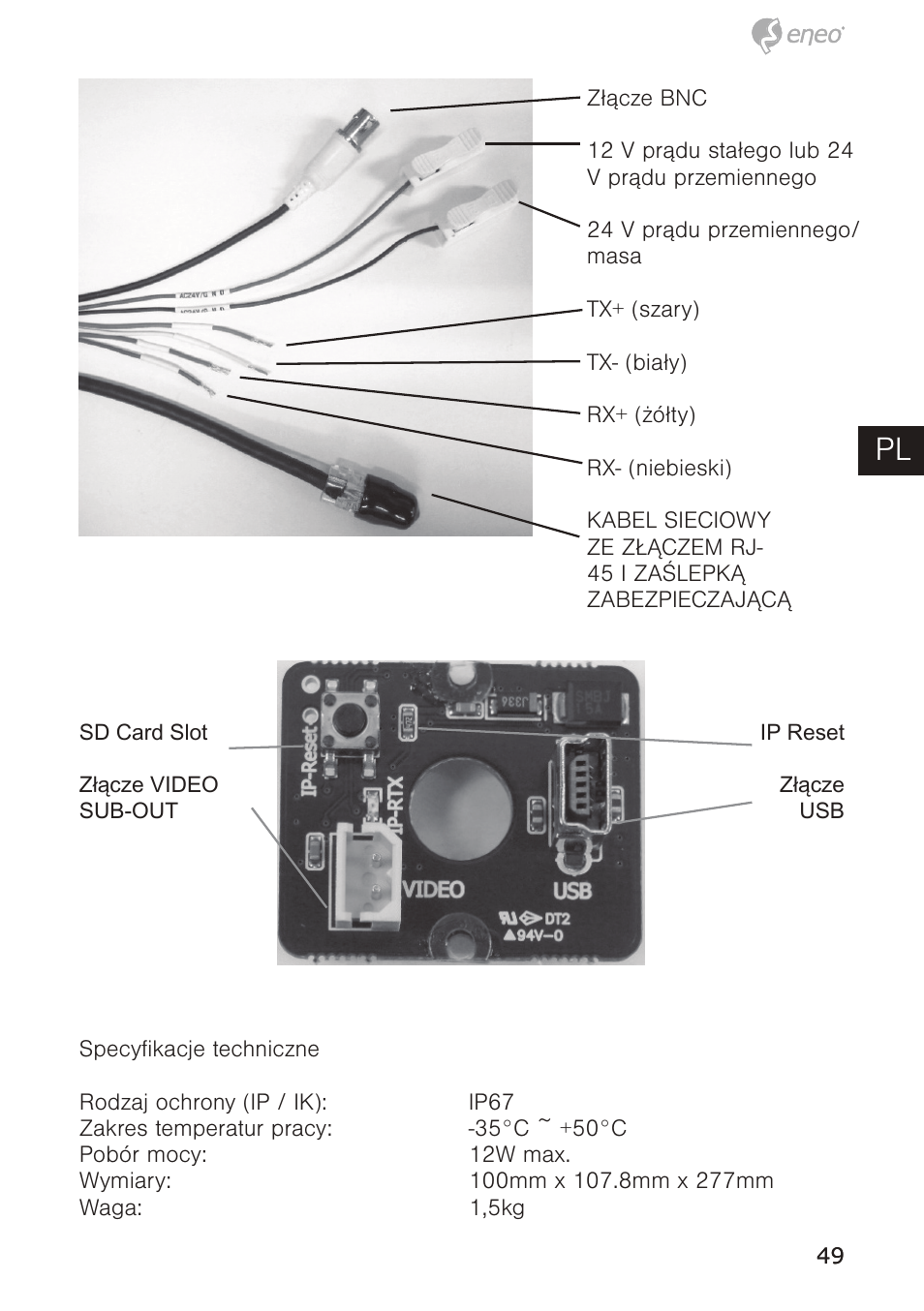 De en fr pl ru | Eneo PTB-1125F075 User Manual | Page 49 / 76