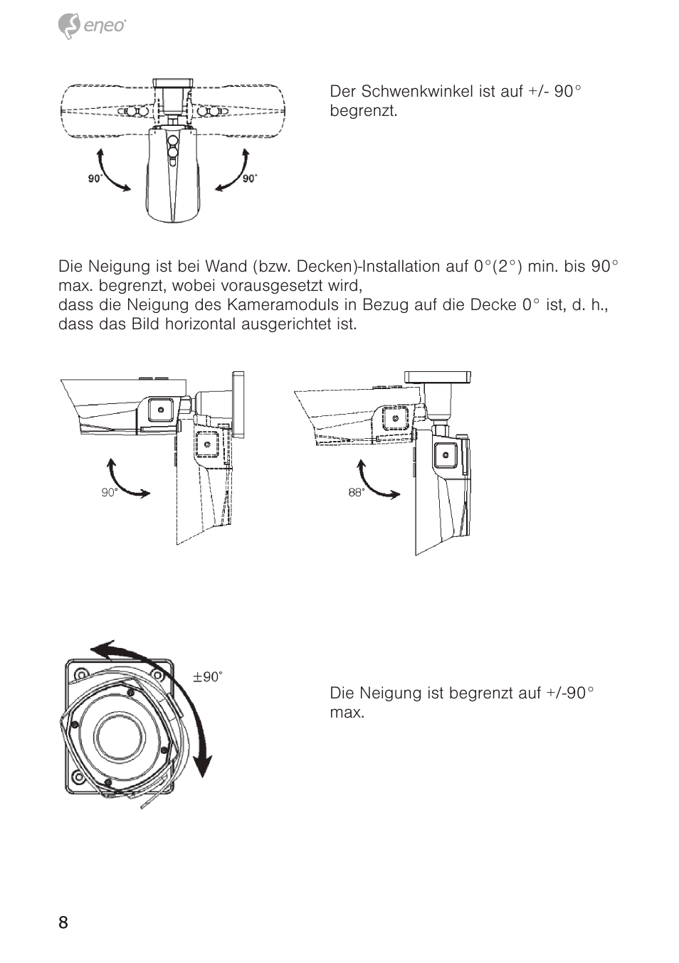 Eneo PTB-1125F075 User Manual | Page 8 / 76