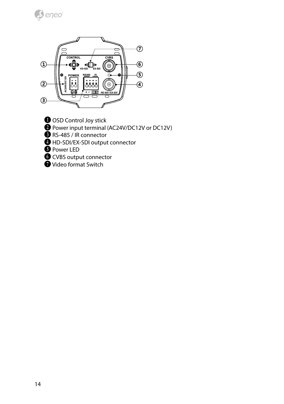 Eneo HDC-2080CS D User Manual | Page 14 / 32