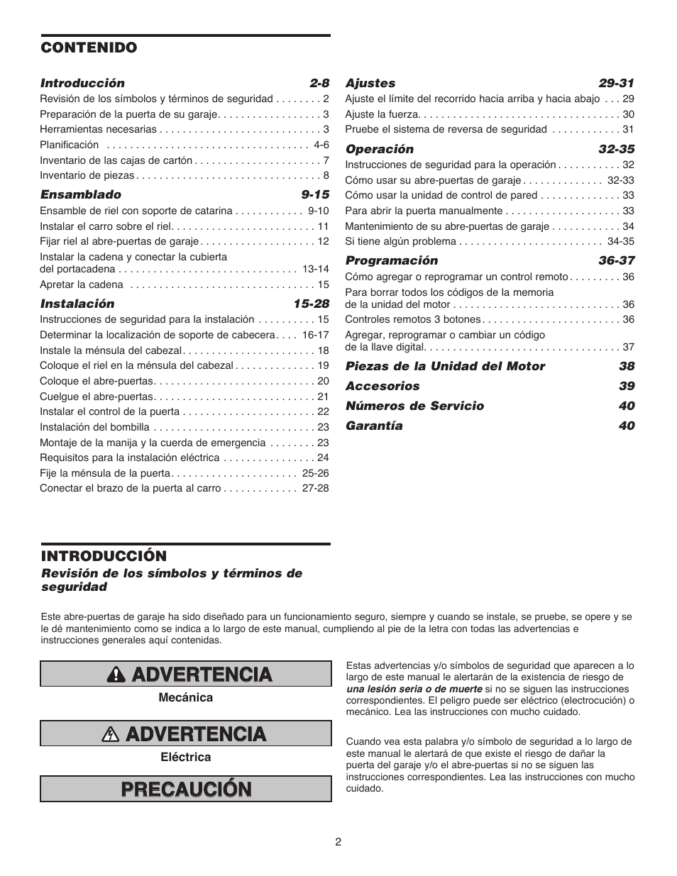 Chamberlain 1215EM FS2 User Manual | Page 42 / 80