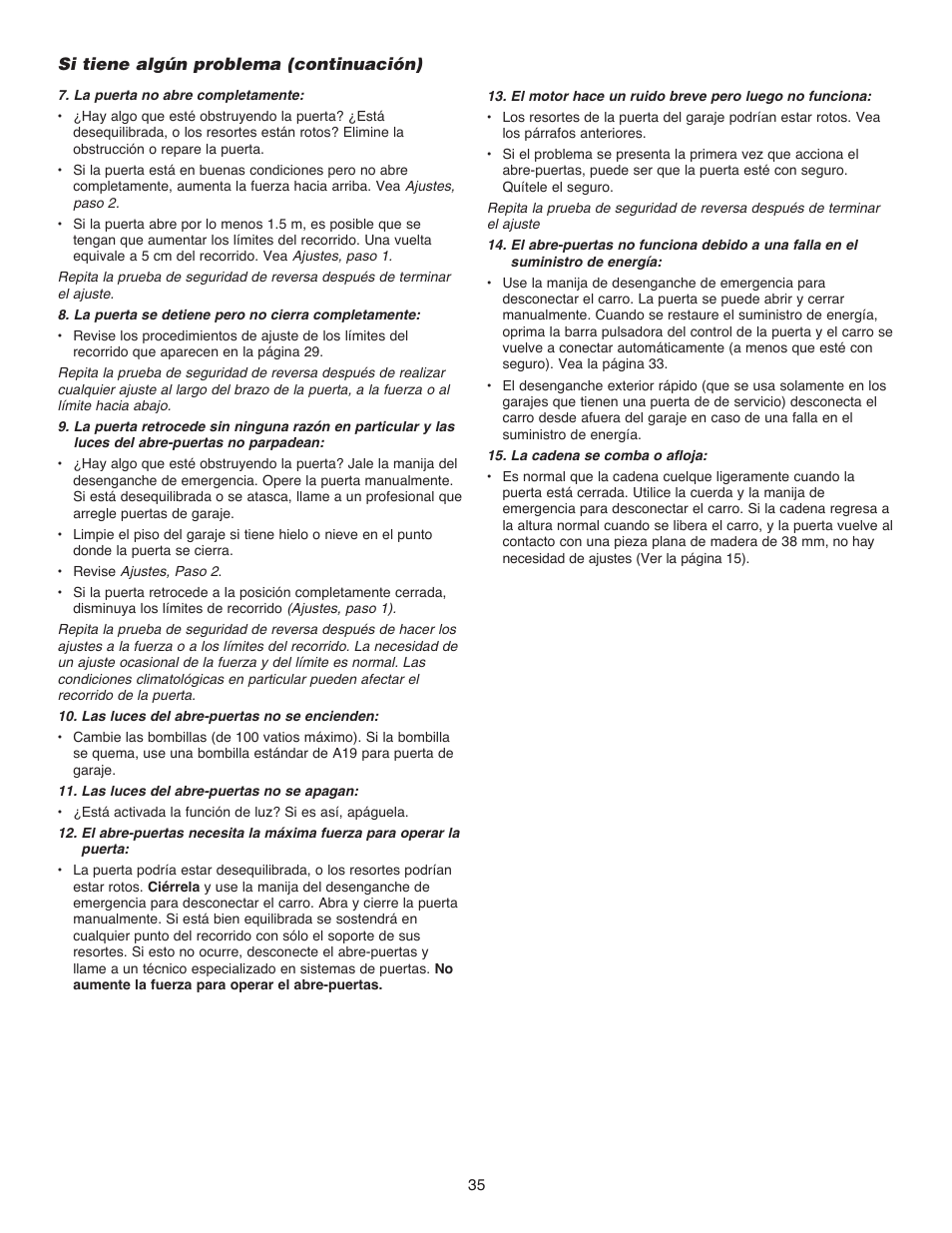 Chamberlain 1215EM FS2 User Manual | Page 75 / 80