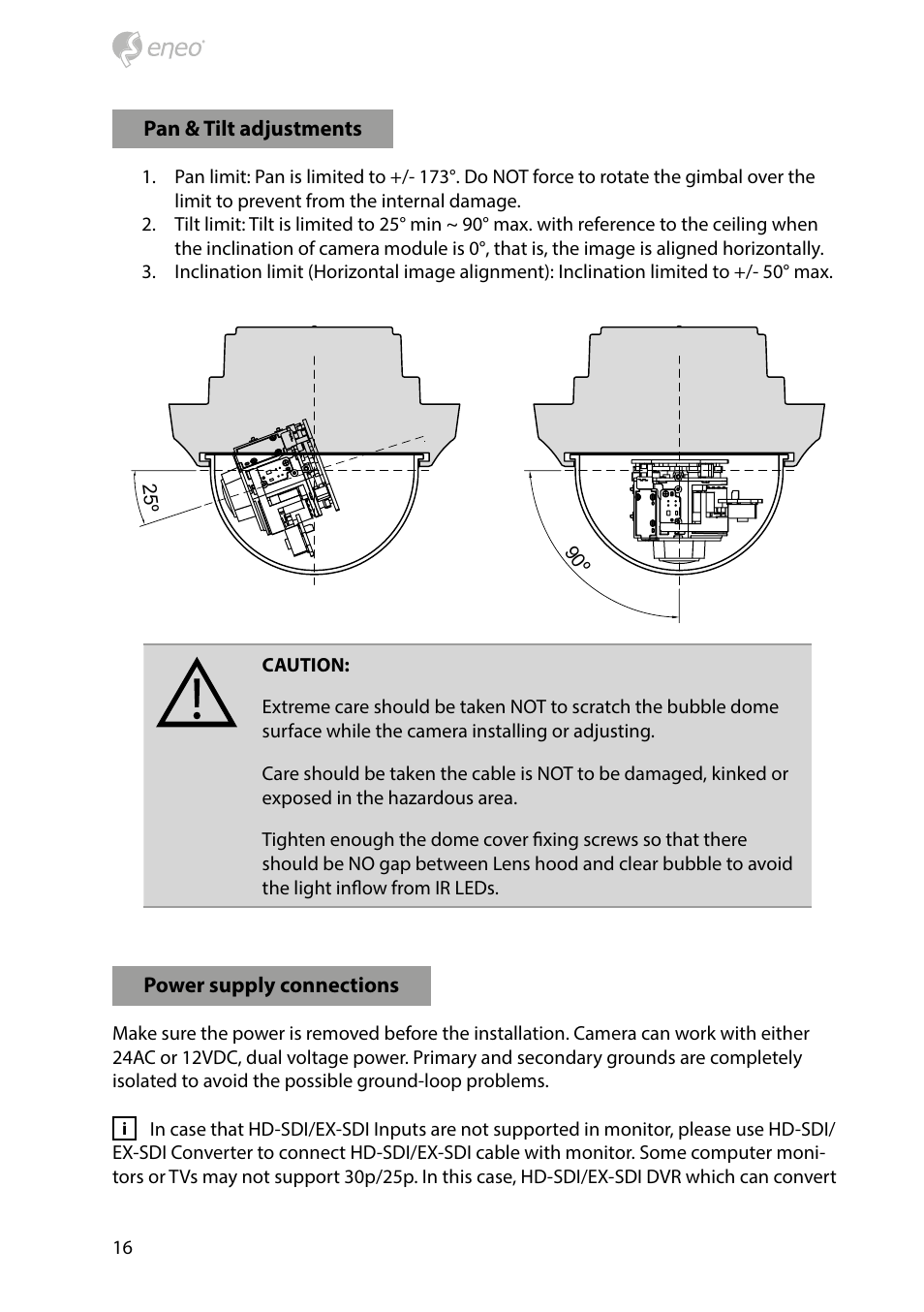 Eneo HDD-2080Z03IR D User Manual | Page 16 / 32