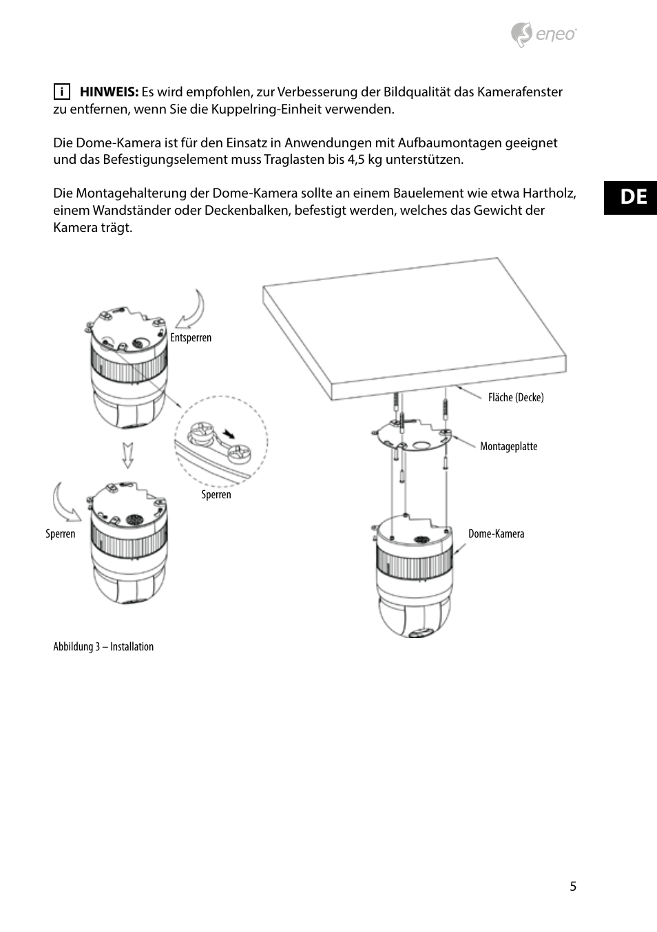 Eneo HDD-2030PTZ1080 User Manual | Page 5 / 36