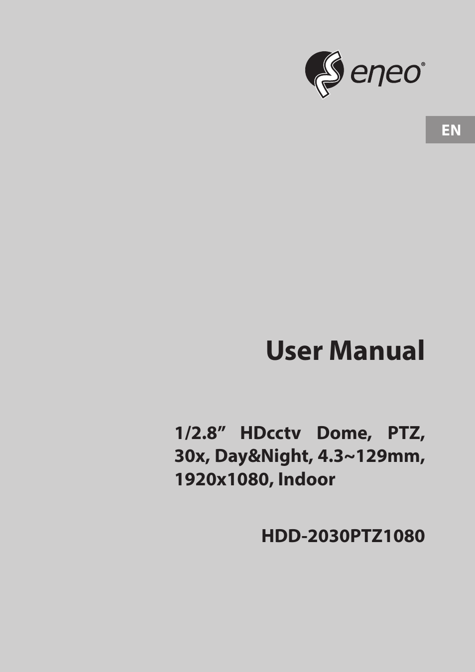 Eneo HDD-2030PTZ1080 User Manual | 40 pages