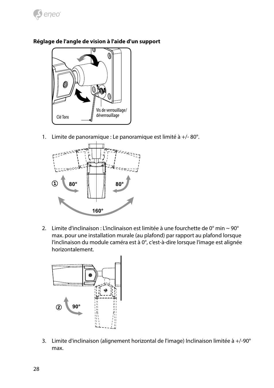 Eneo HDB-1080Z03IR D User Manual | Page 28 / 36