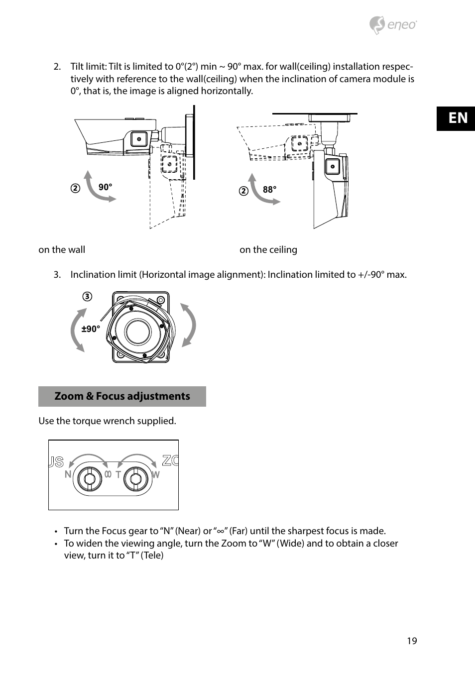 Eneo HDB-2080M2810IR D User Manual | Page 19 / 36