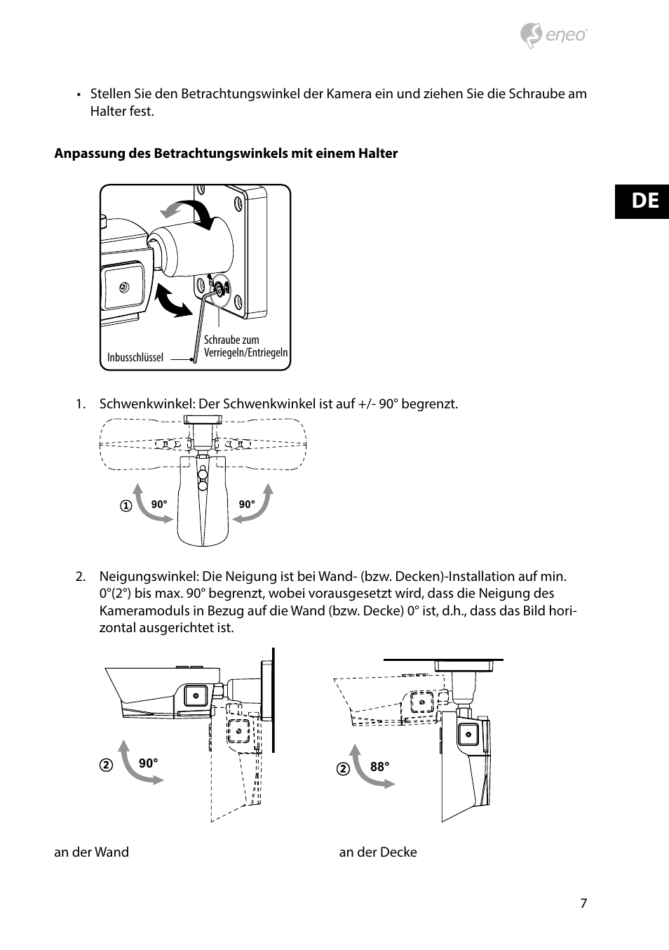 Eneo HDB-2080M2810IR D User Manual | Page 7 / 36