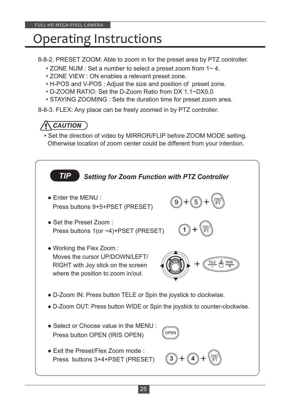 Operating instructions | Eneo HDB-2080M2810IR D User Manual | Page 25 / 32