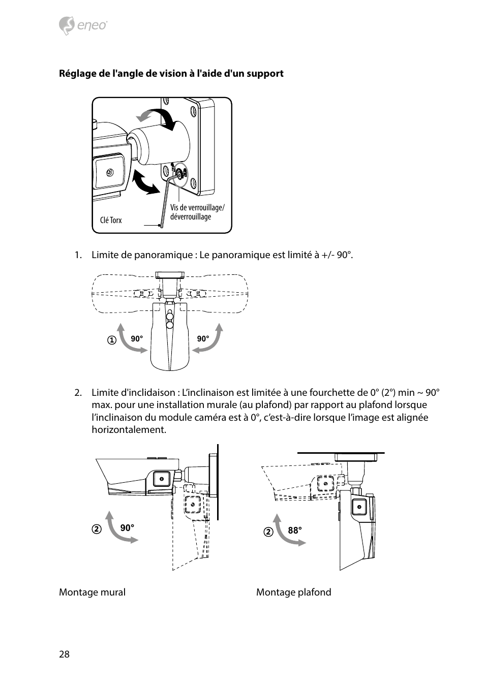 Eneo HDB-2080Z03IR D User Manual | Page 28 / 36