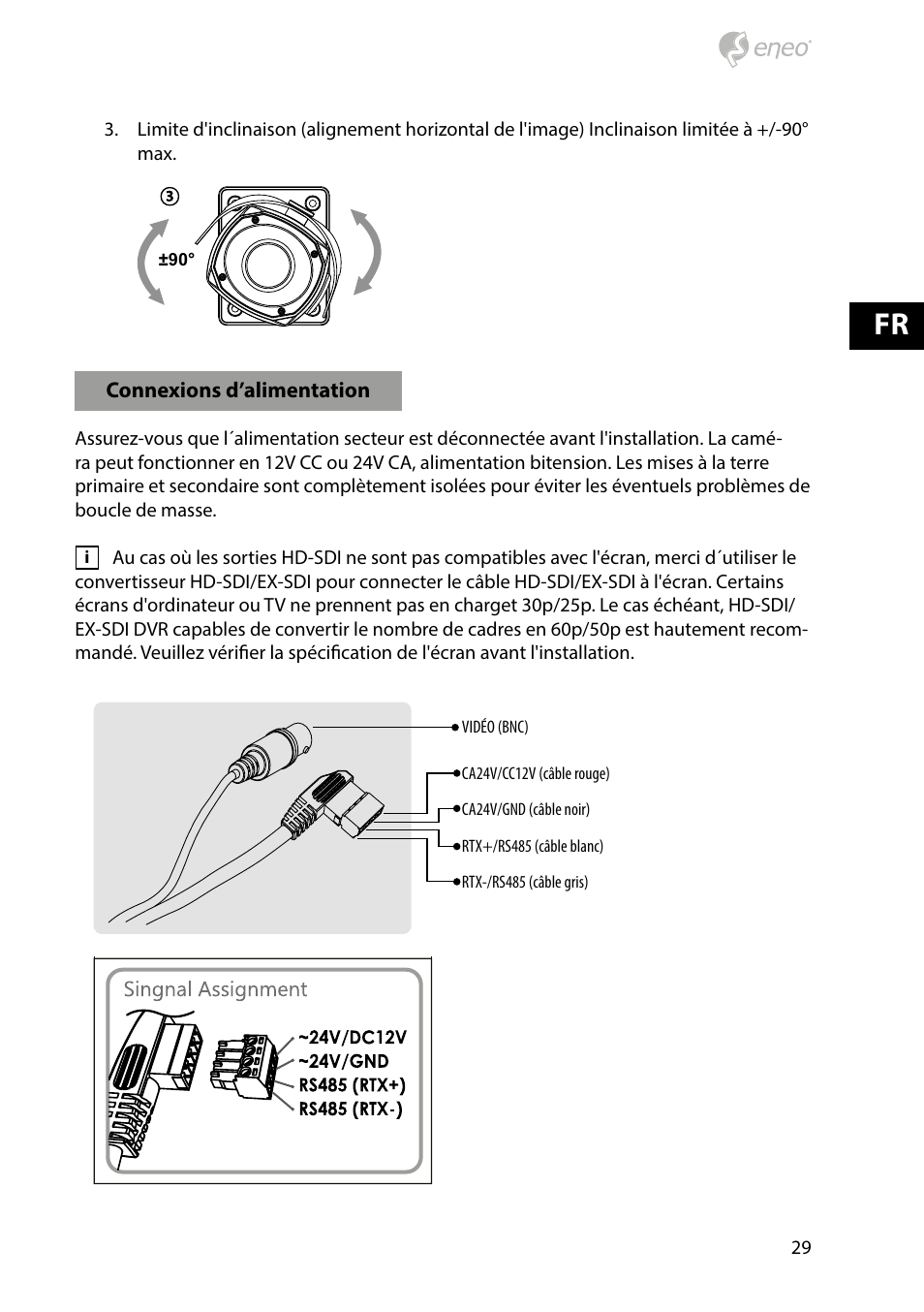 Eneo HDB-2080Z03IR D User Manual | Page 29 / 36