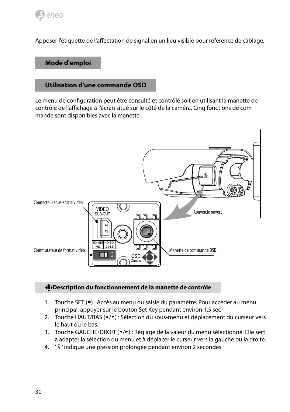 Eneo HDB-2080Z03IR D User Manual | Page 30 / 36