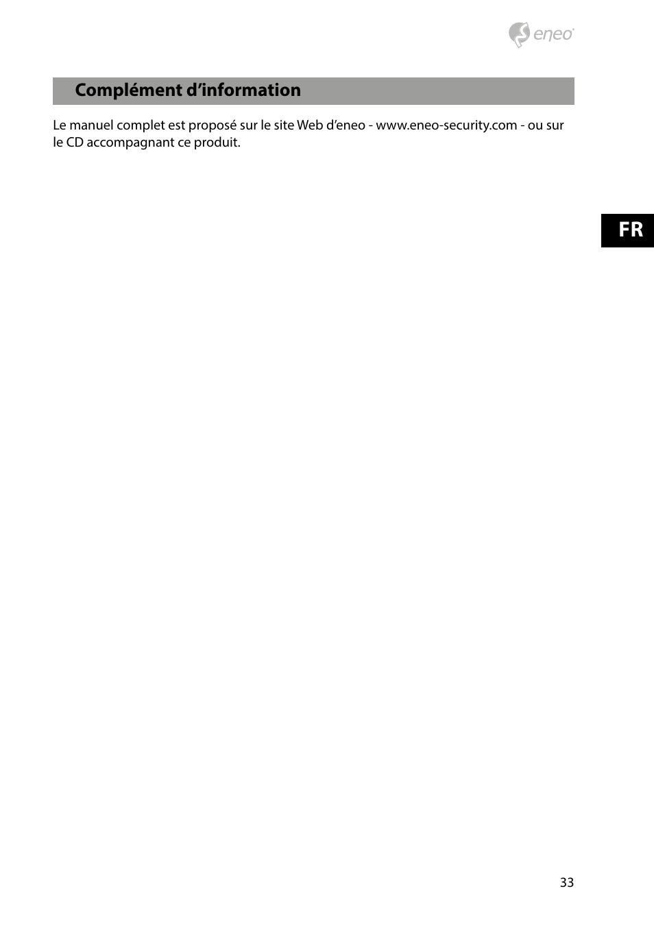 Eneo HDB-2080Z03IR D User Manual | Page 33 / 36