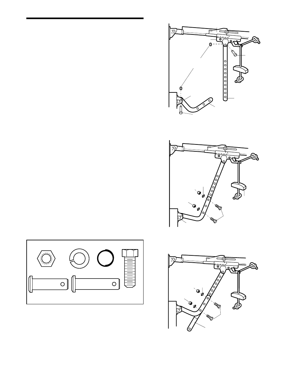 Connect door arm to trolley, Installation step 12 | Chamberlain 2565.5 User Manual | Page 22 / 36