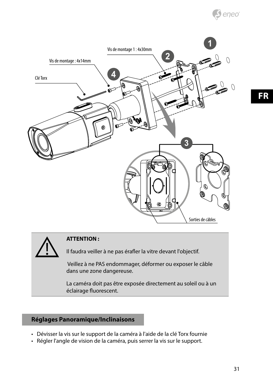 Fr 1 2 | Eneo HDB-2280Z10IR D User Manual | Page 31 / 40