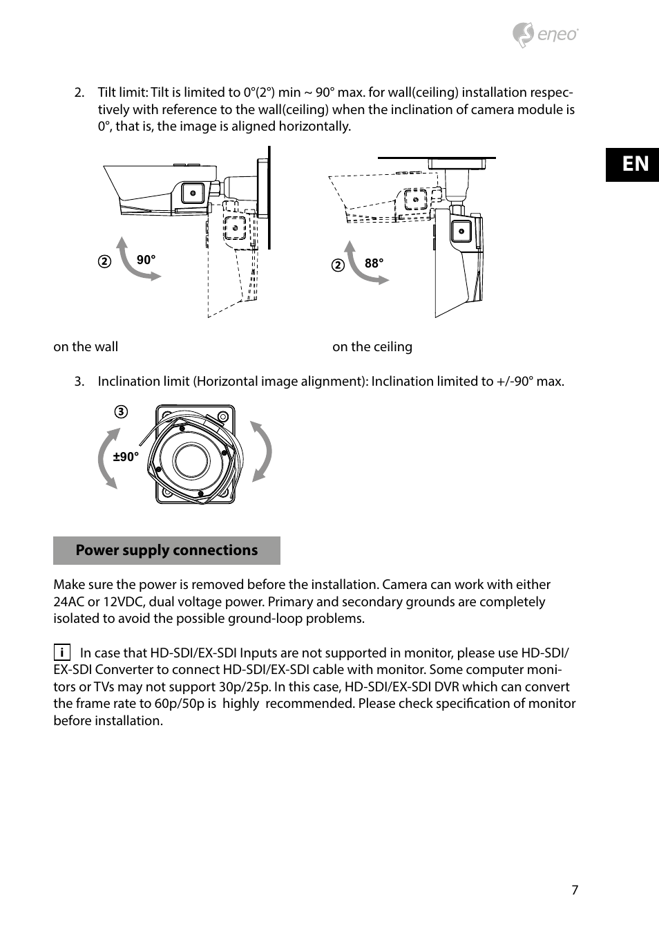 Eneo HDB-2280Z10IR D User Manual | Page 7 / 40
