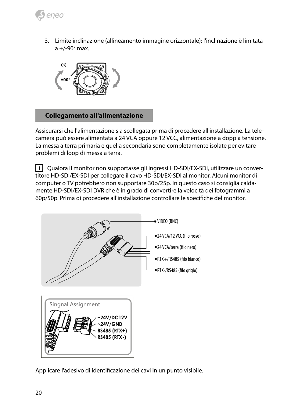 Eneo HDB-2280Z10IR D User Manual | Page 20 / 40