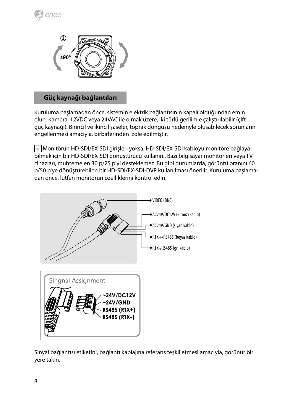 Eneo HDB-2280Z10IR D User Manual | Page 8 / 40