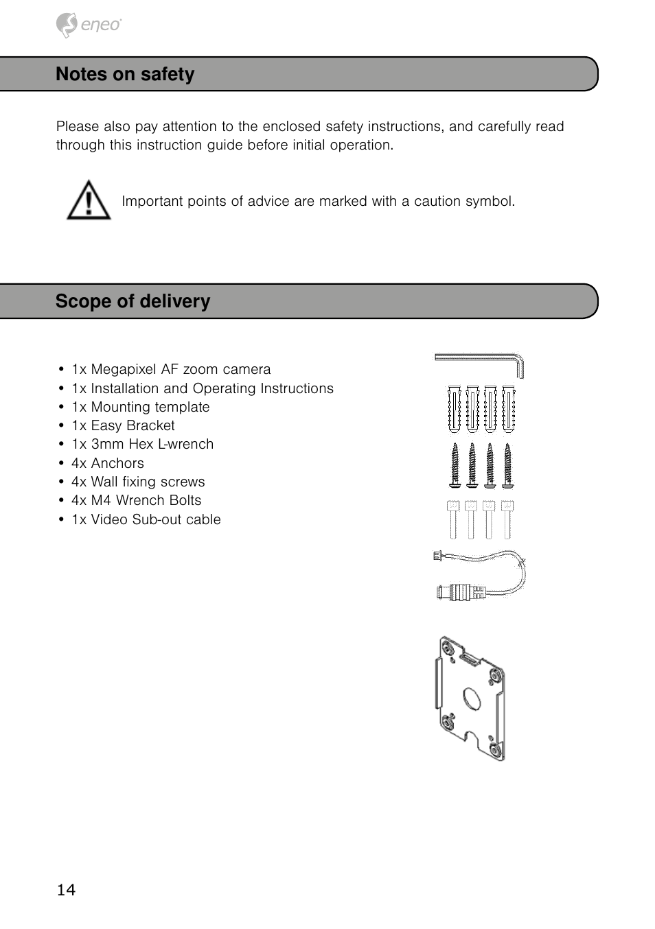 Eneo HDB-1080Z03IR B User Manual | Page 14 / 56