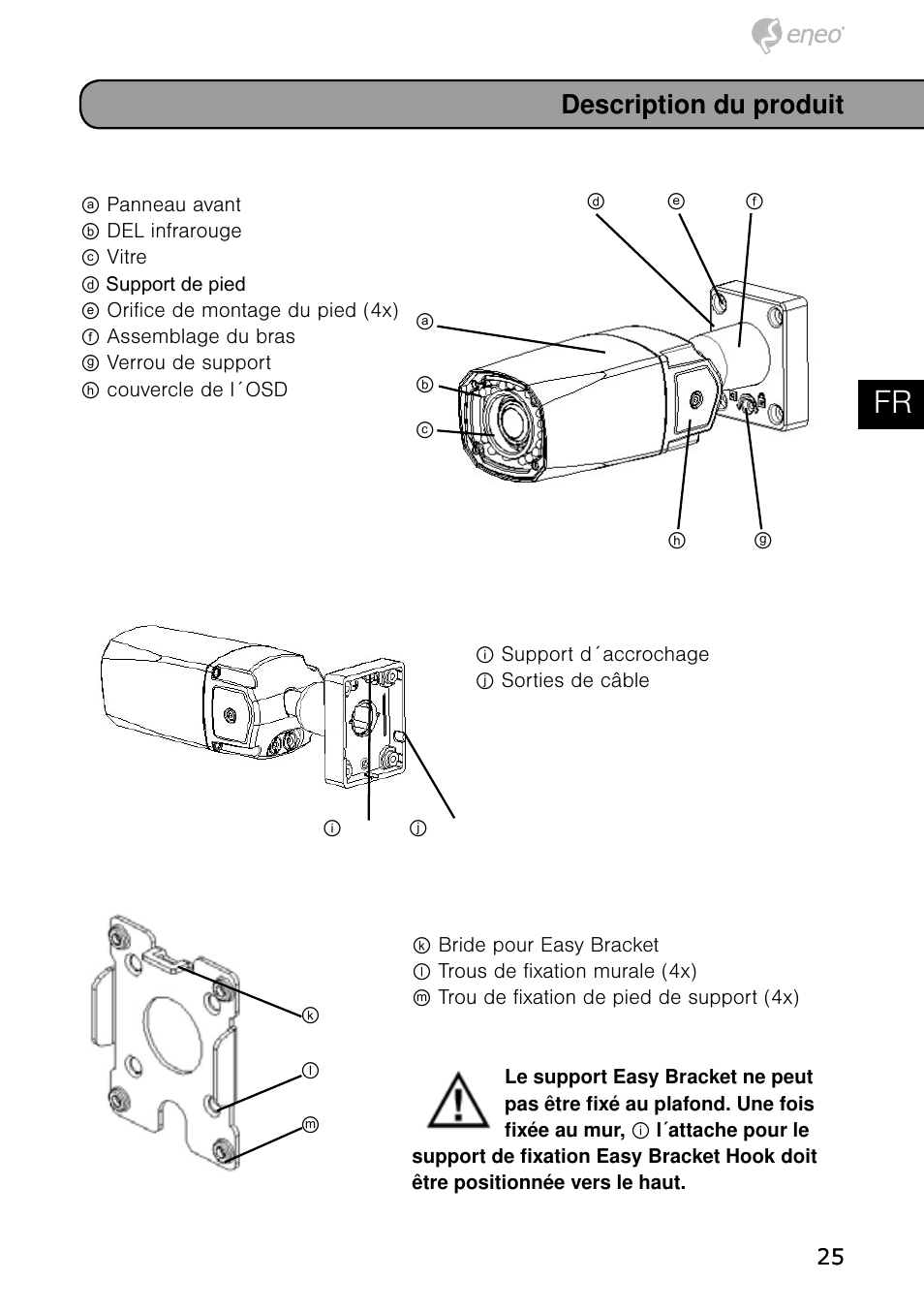 De en fr pl ru, Description du produit | Eneo HDB-1080Z03IR B User Manual | Page 25 / 56