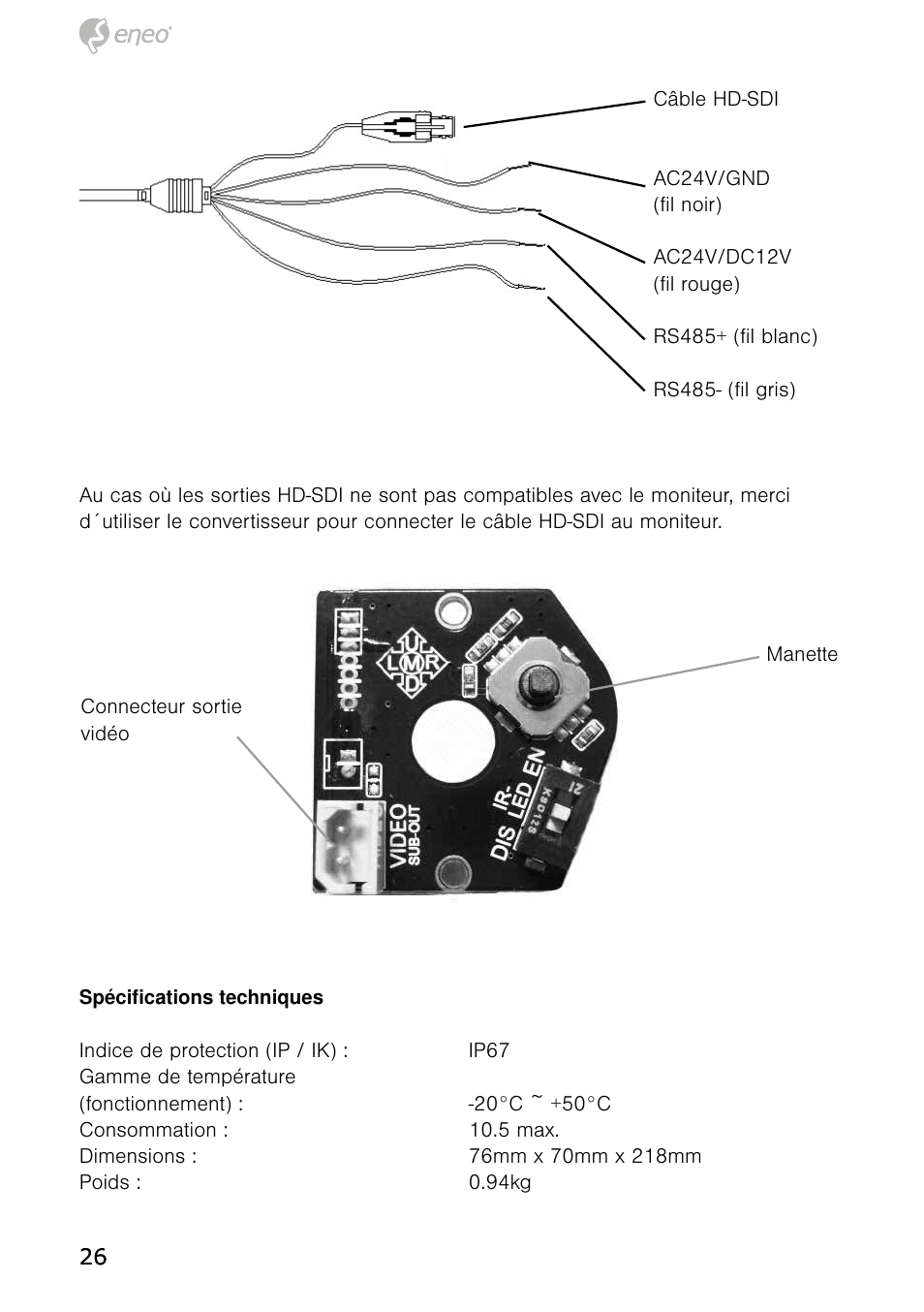 Eneo HDB-1080Z03IR B User Manual | Page 26 / 56