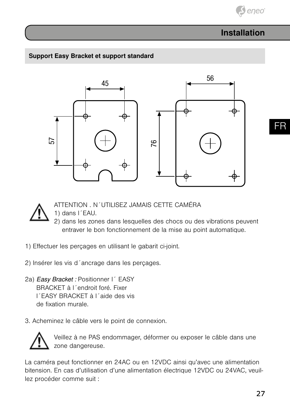 De en fr pl ru | Eneo HDB-1080Z03IR B User Manual | Page 27 / 56