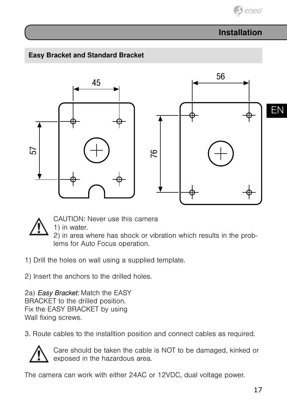 De en fr pl ru | Eneo HDB-2080MIR User Manual | Page 17 / 60