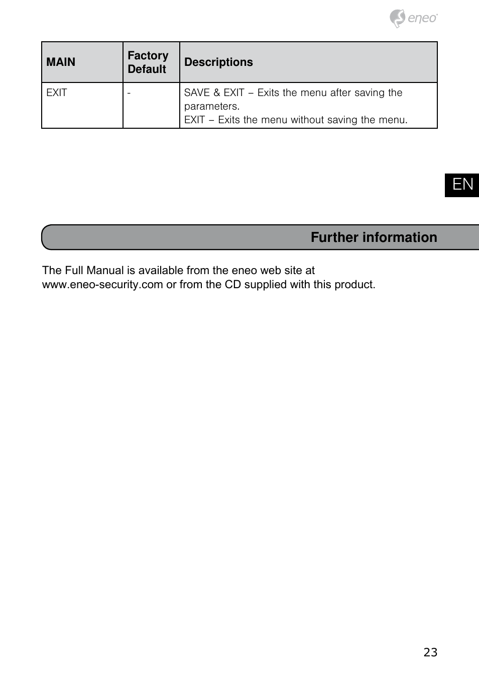 De en fr pl ru | Eneo HDB-2080MIR User Manual | Page 23 / 60