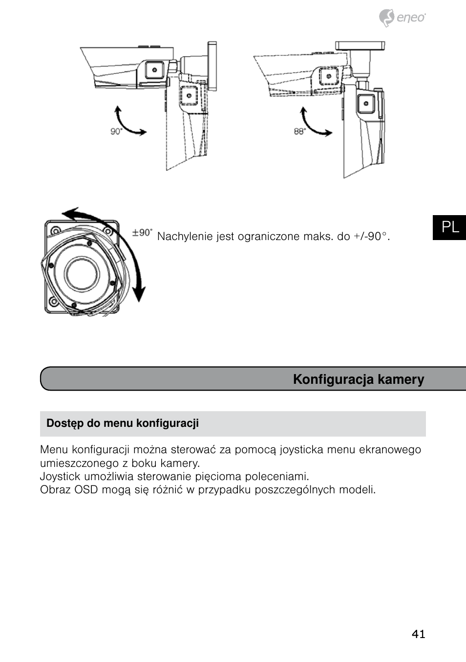 De en fr pl ru | Eneo HDB-2080MIR User Manual | Page 41 / 60
