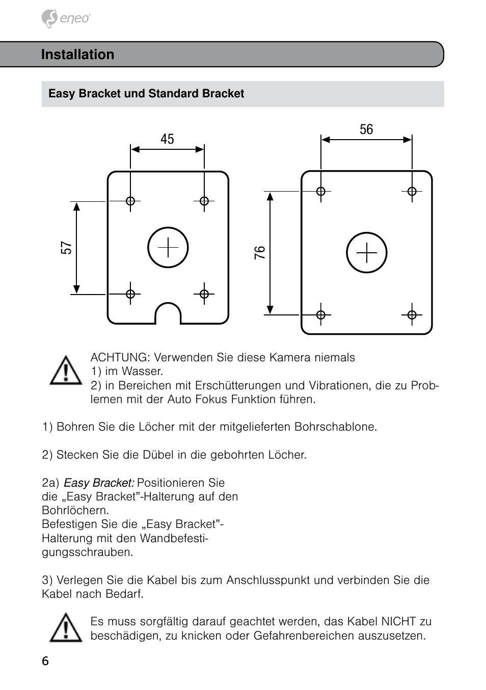 Eneo HDB-2080MIR User Manual | Page 6 / 60