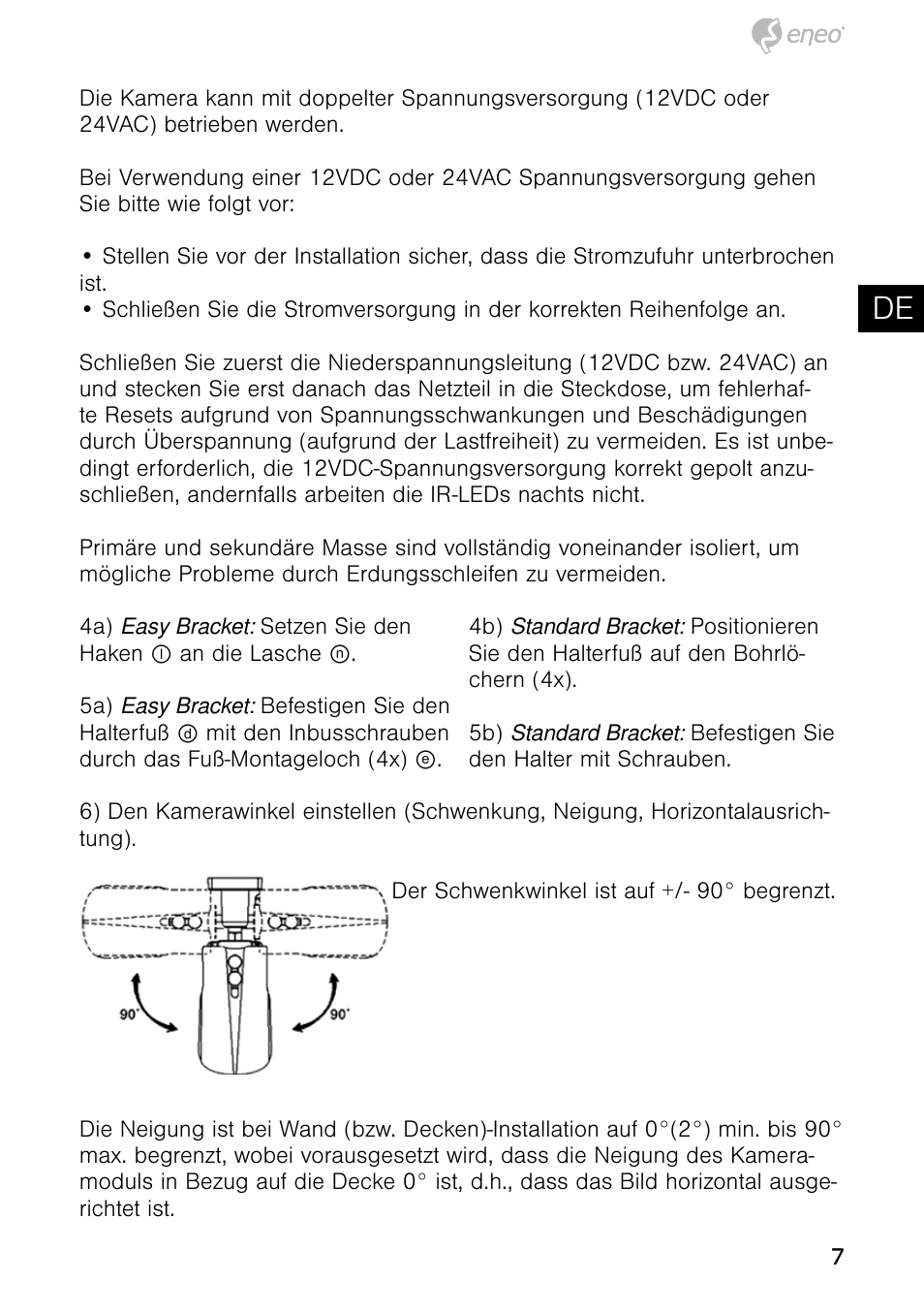 De en fr pl ru | Eneo HDB-2080MIR User Manual | Page 7 / 60
