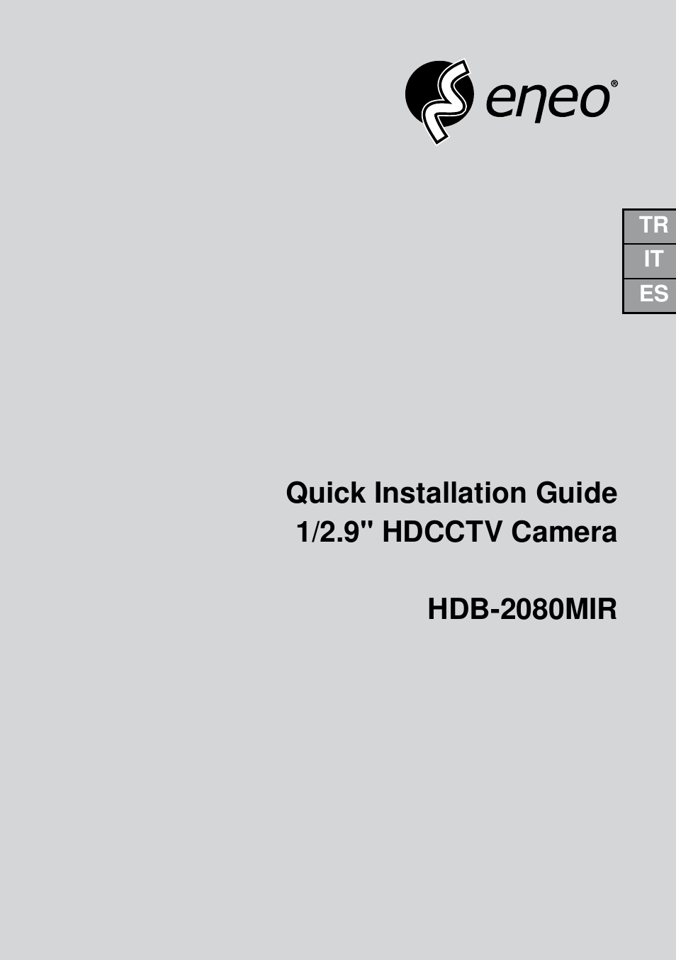 Eneo HDB-2080MIR User Manual | 36 pages