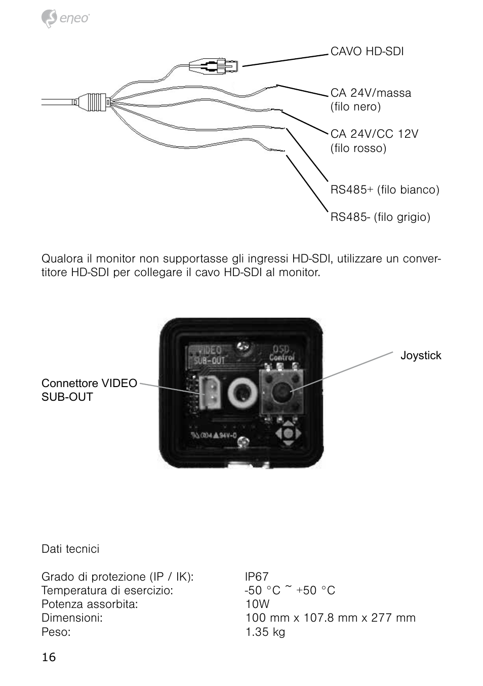 Eneo HDB-2080MIR User Manual | Page 16 / 36