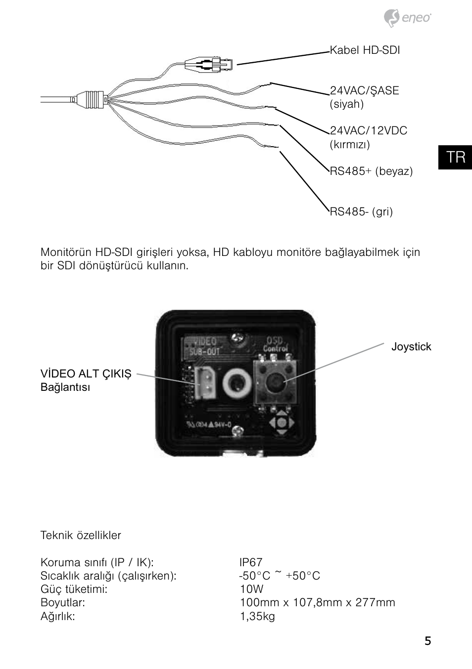 Tr it es ro | Eneo HDB-2080MIR User Manual | Page 5 / 36