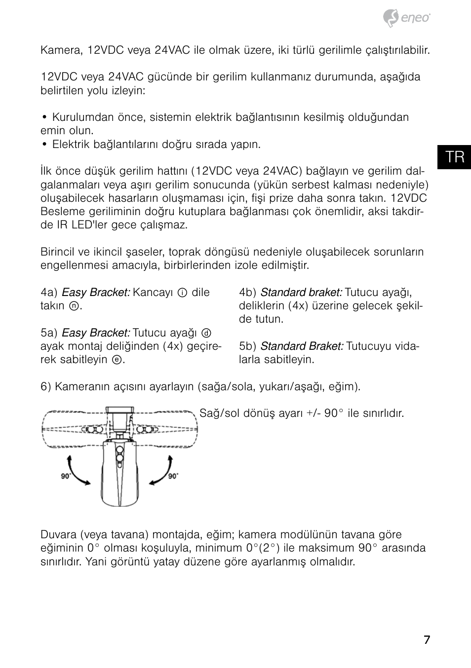 Tr it es ro | Eneo HDB-2080MIR User Manual | Page 7 / 36