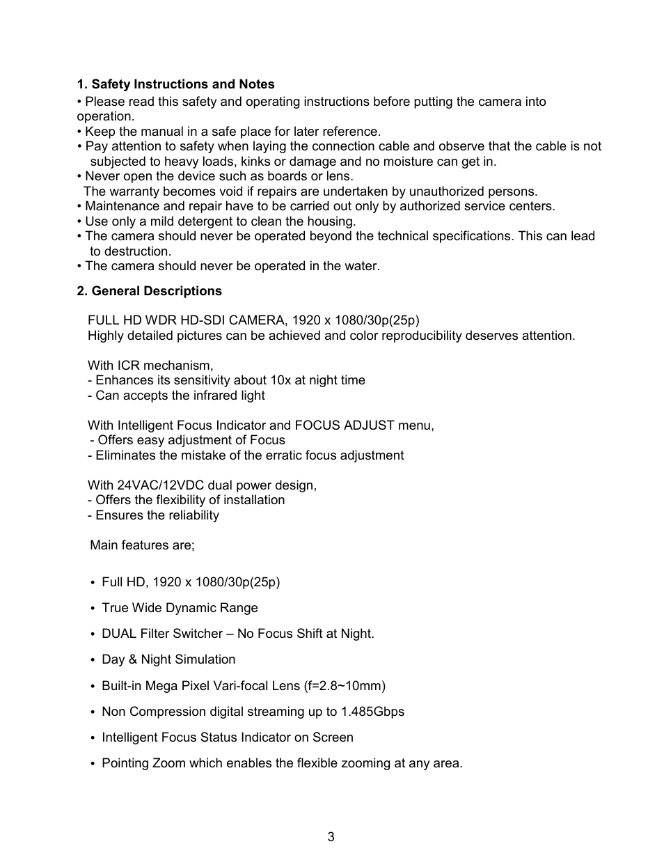 Eneo HDB-2080MIR User Manual | Page 4 / 25