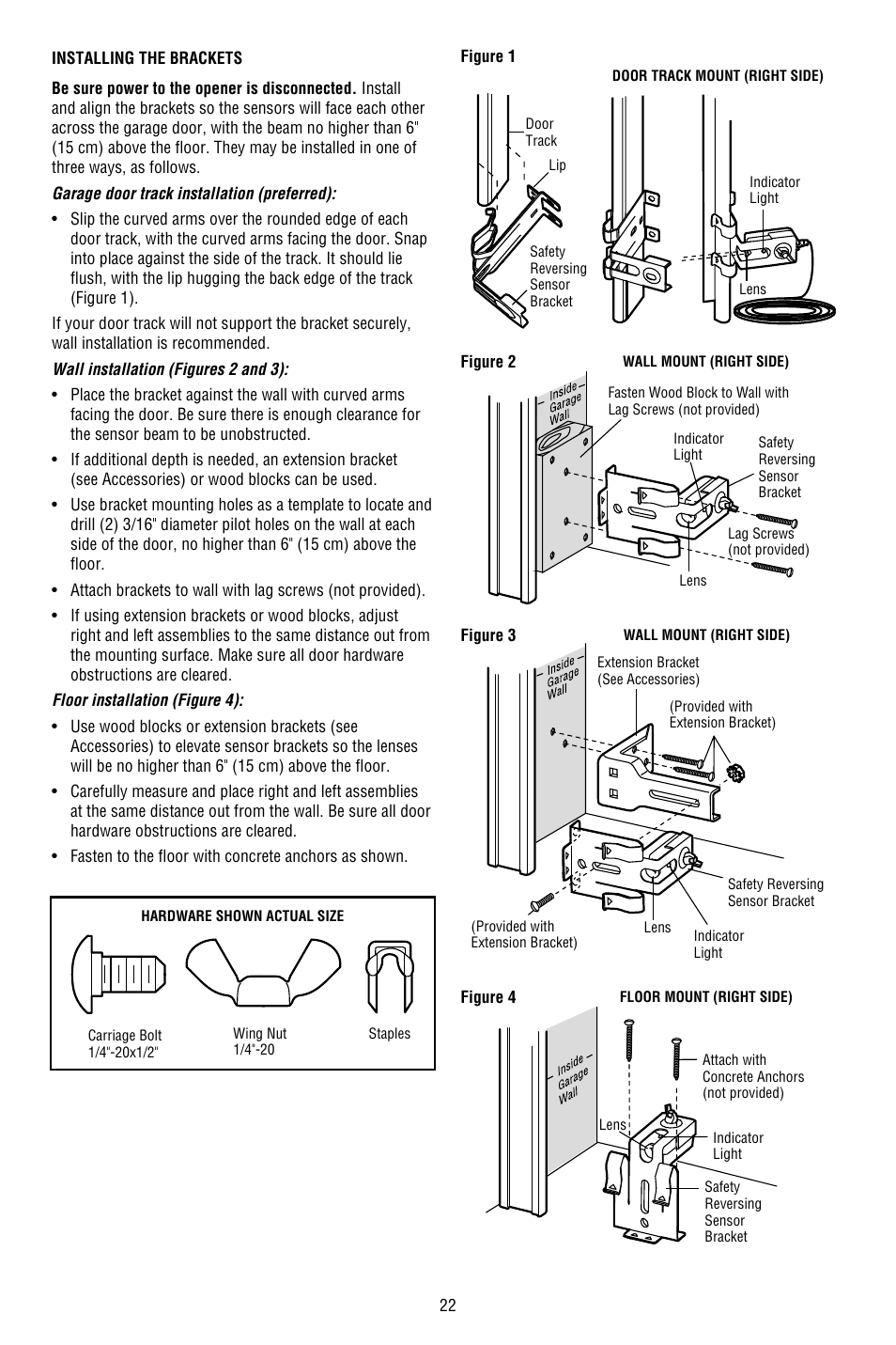 Chamberlain WHISPER DRIVE 248754 User Manual | Page 22 / 44