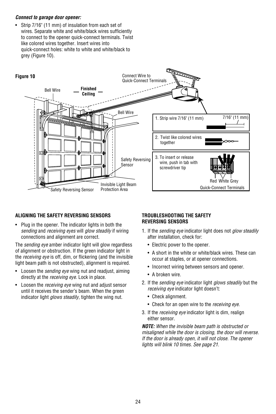 Chamberlain WHISPER DRIVE 248754 User Manual | Page 24 / 44