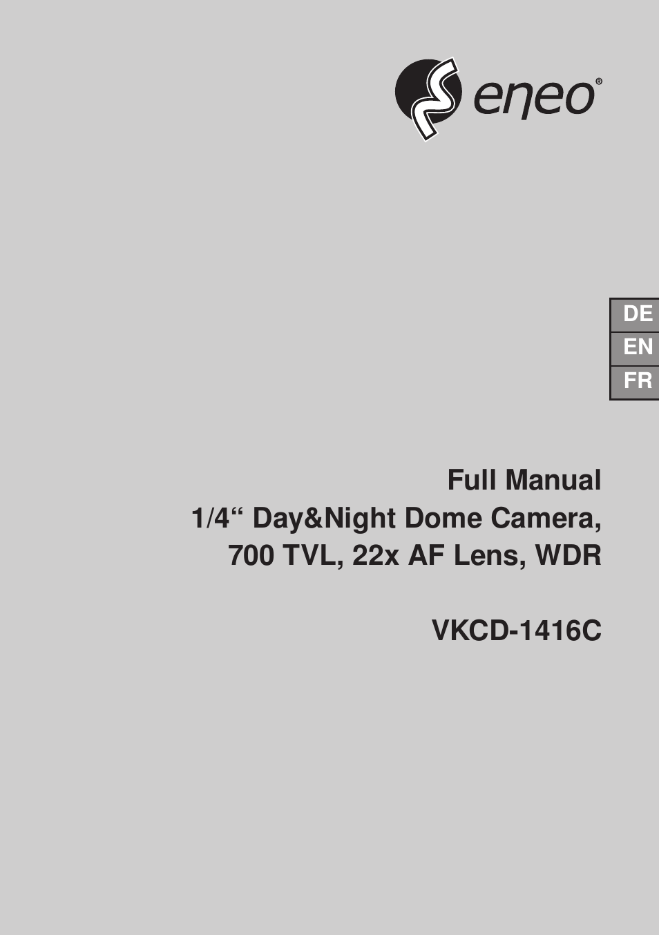 Eneo VKCD-1416C User Manual | 73 pages