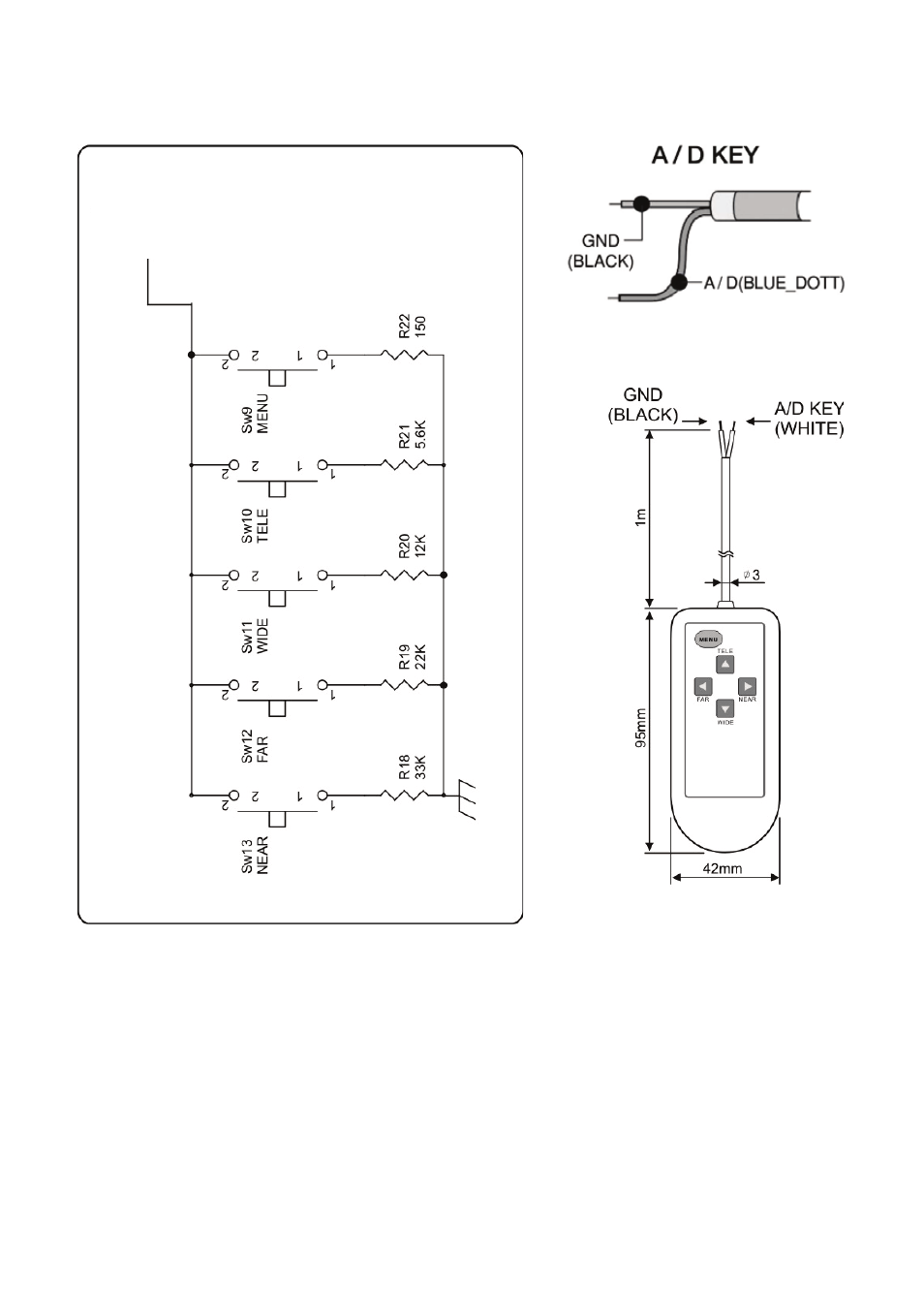 A/d-schlüssel- steuerung | Eneo VKCD-1416C User Manual | Page 14 / 73