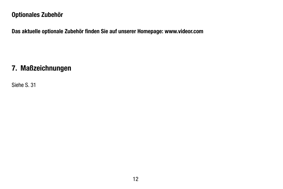 Maßzeichnungen | Eneo VKCD-1332SM/3.8 User Manual | Page 12 / 32