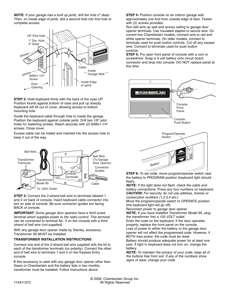Chamberlain 40 User Manual | Page 2 / 2