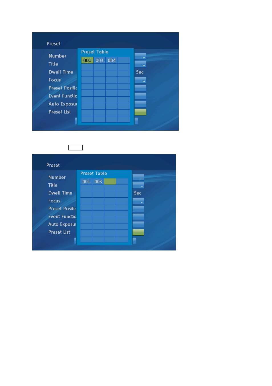1 event function | Eneo EDC-4222B User Manual | Page 26 / 72
