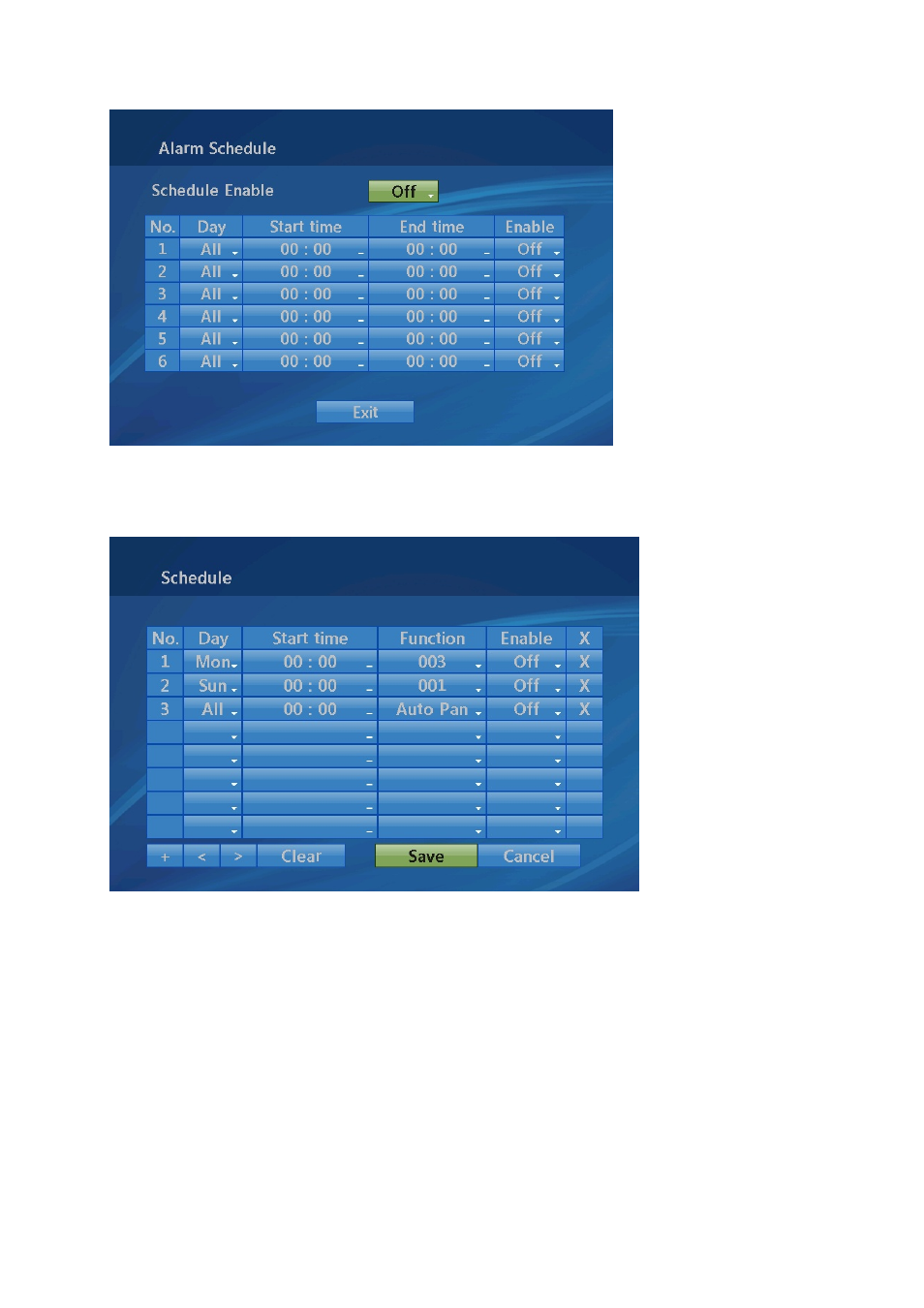10 schedule | Eneo EDC-4222B User Manual | Page 41 / 72