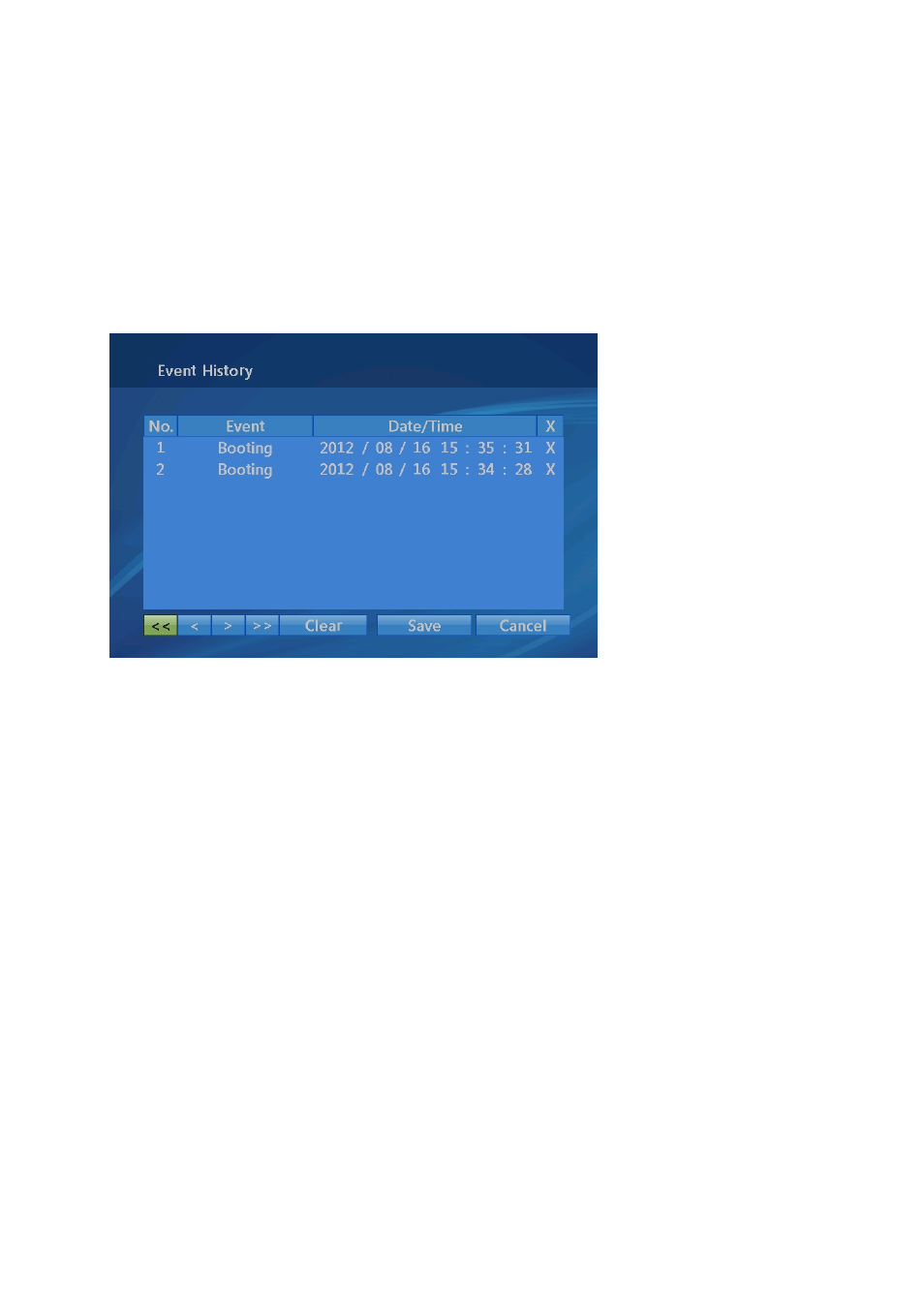 11 event history | Eneo EDC-4222B User Manual | Page 42 / 72