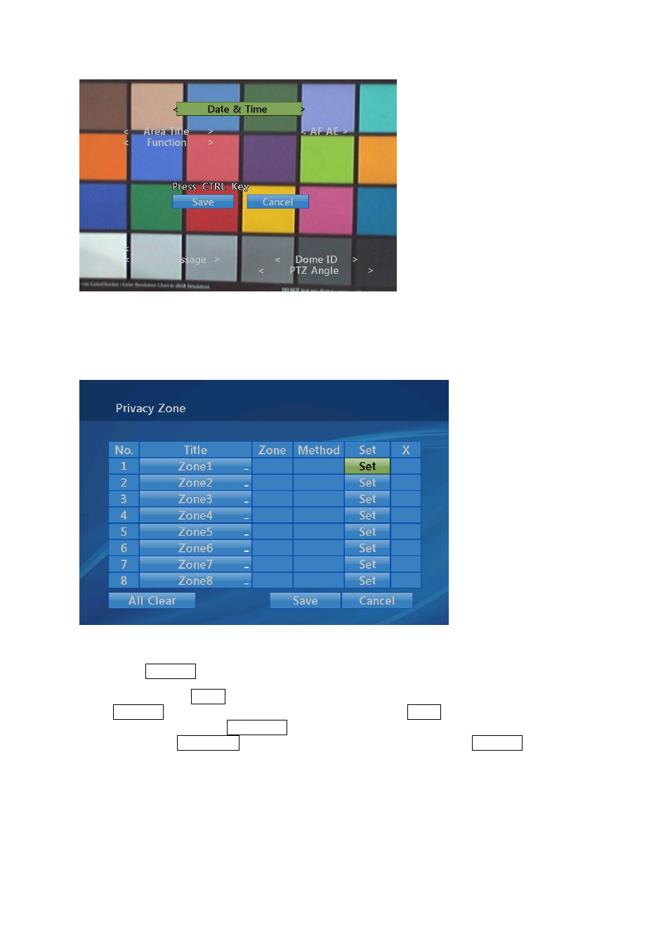 14 privacy zone | Eneo EDC-4222B User Manual | Page 50 / 72