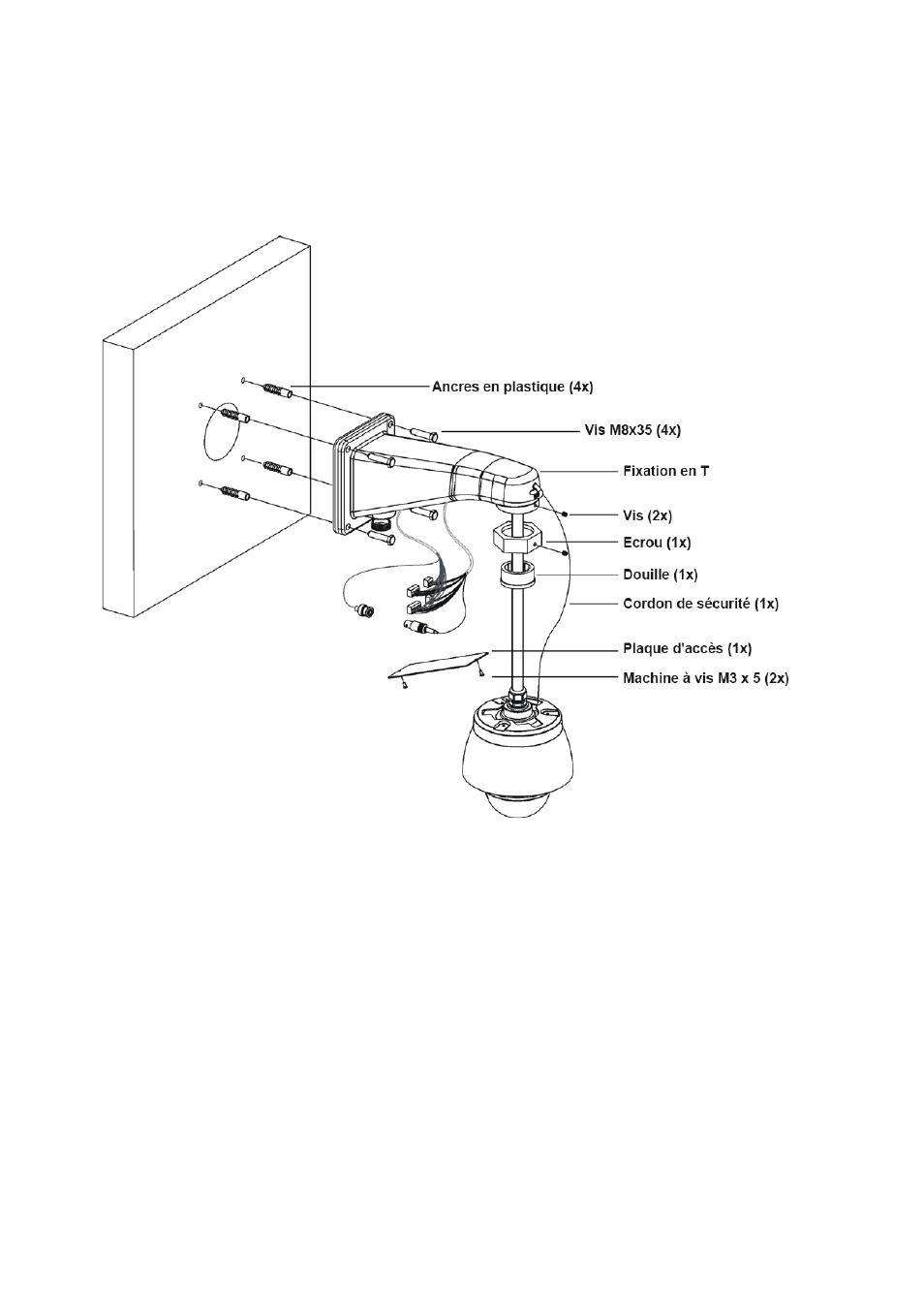 Appendix b - fixation murale | Eneo EDMC-3221B/E User Manual | Page 44 / 46