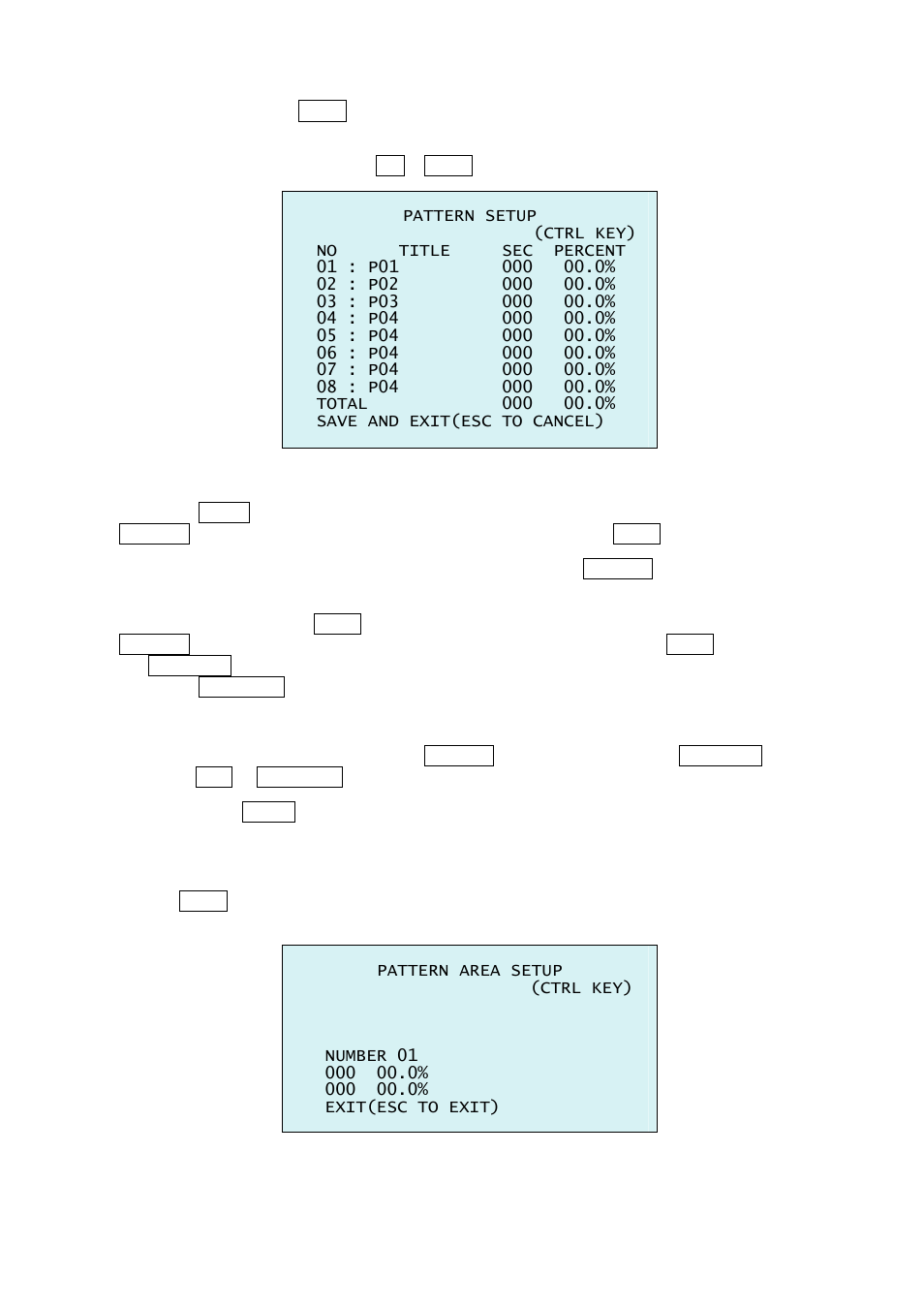 8 pattern | Eneo EDMC-3221B User Manual | Page 28 / 48
