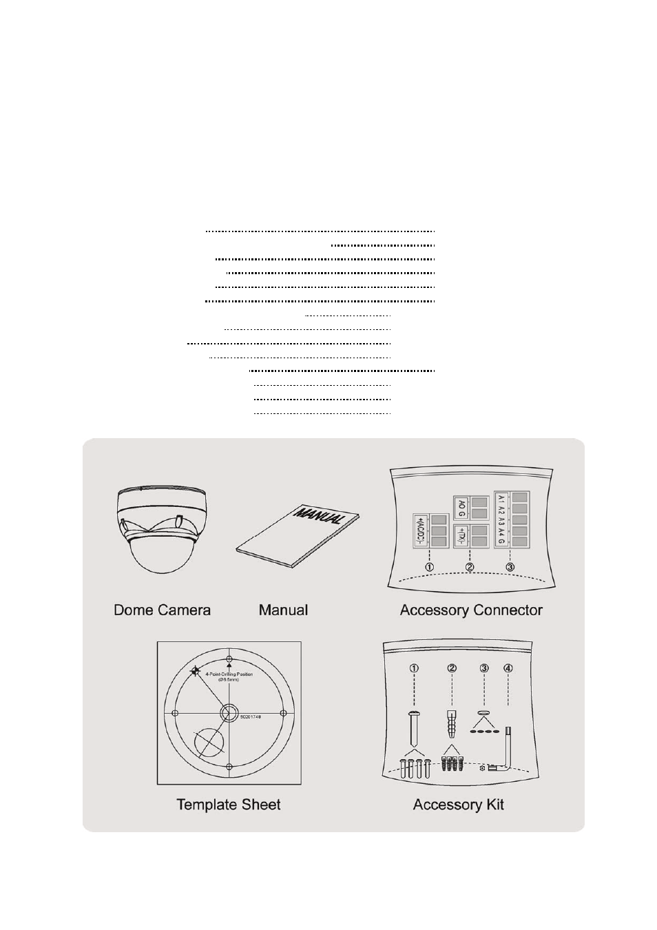 Chapter 2 — installation and configuration, 1 package contents | Eneo EDMC-3221B User Manual | Page 7 / 48