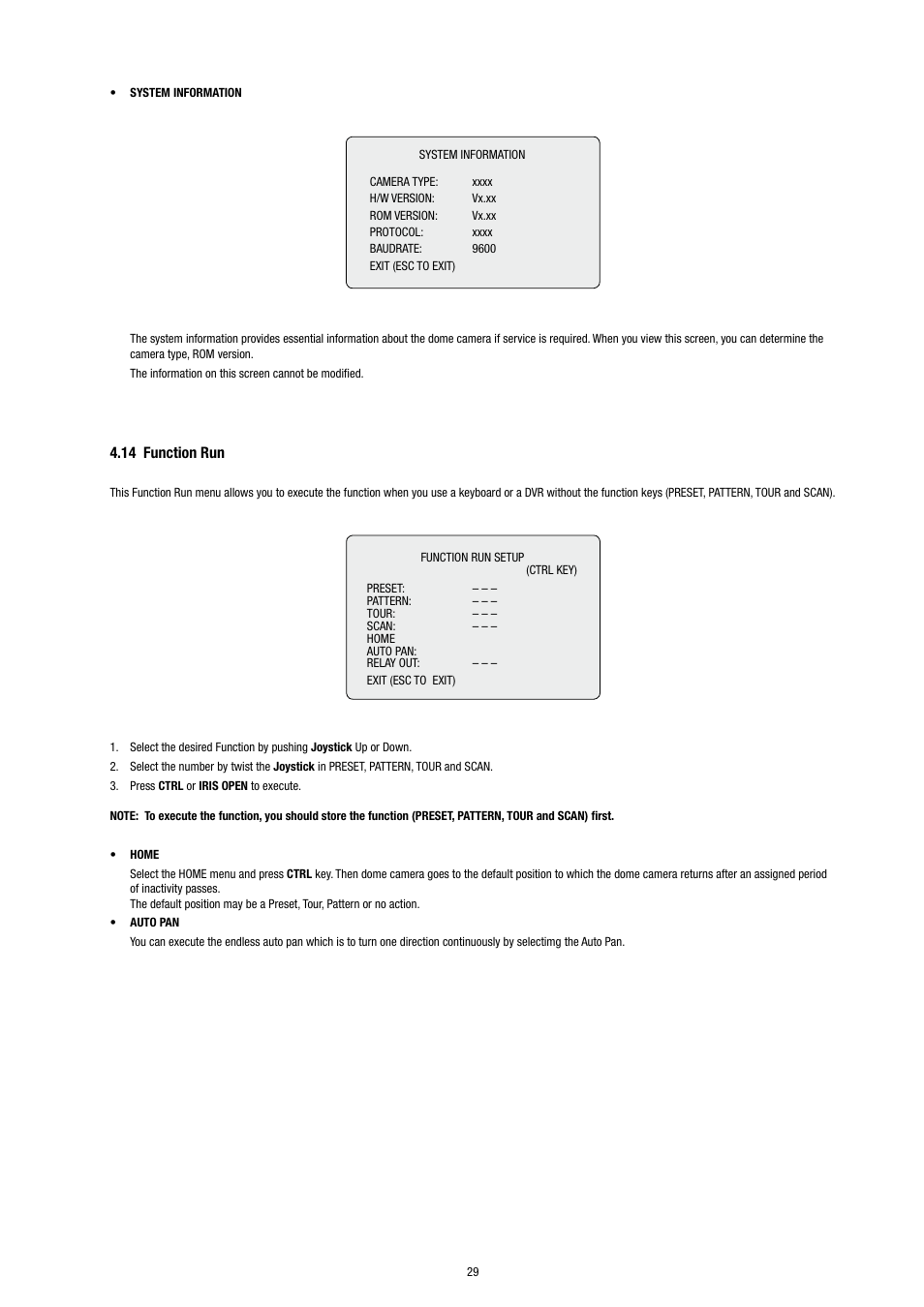 14 function run | Eneo EDC-3371 User Manual | Page 29 / 36